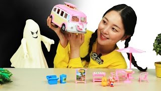 [유라] 장난감(toy)_두다다쿵 핑카 캠핑놀이 자동차 비행기 여행 소꿉놀이 동물 유령 camping car plane travel animal ghost