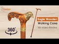 Eagle Walking Cane Stick: 3D Video-Review