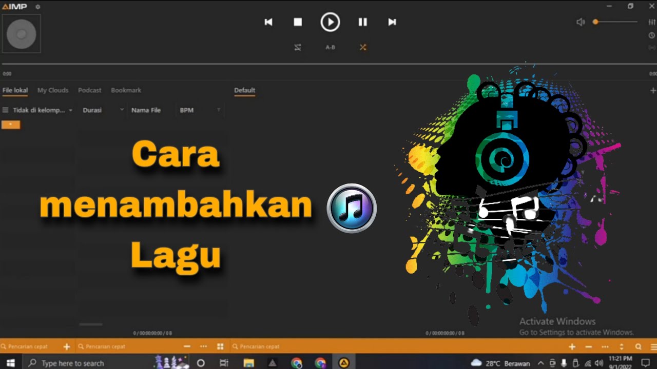 Software Untuk Mendengarkan Lagu Di Laptop/PC Dan Menambahkan Sebuah ...