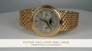 PATEK PHILIPPE REF 3945 PERPETUAL CALENDAR | Vintage Watches Miami | Buy Your Vintage Watch