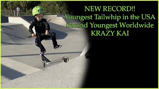 YOUNGEST TailWhip in the United States | Krazy Kai 4 year old scooter kid