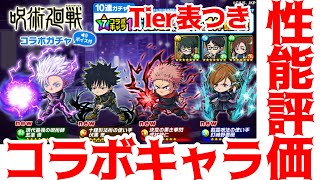 【ポコダン】Tier表つき・呪術廻戦コラボキャラ徹底解説【性能評価】【呪術廻戦】