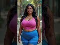 empowering style indian plus size curvy woman rocks stylish half pants u0026 top indian beauty