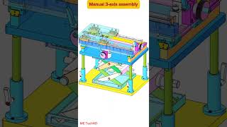 Manual 3-axis component mechanical design #design #cad #machine #solidwork