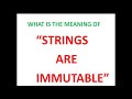 Immutability Of Strings In  Python| Tutorial for Beginners