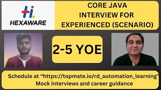 Hexaware Java Interview Questions | Core Java Interview Questions