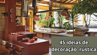 45 ideias de decoração rústica/ decoração de casamento de campo