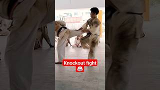 🥋😳Real karate knockout fight #fullcontact #karate #kyokushin #fight #shorts #viral #mma #trending