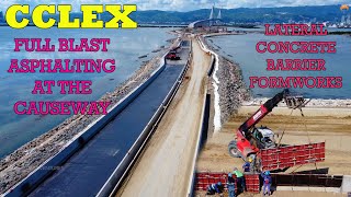 CCLEX Causeway Asphalting | Concrete Barrier  Formworks Installation| November 14, 2021