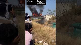 Gadar 2 Train Shooting #bollywood #viral #sunnydeol #gadar2