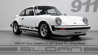 RARE 1974 911 Euro Carrera 2.7 MFi Grand Prix White/Black