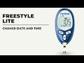 Change pre-set Date and time in Free Style Lite Meter