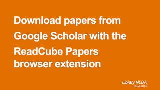 How to download papers from Google Scholar with the Papers browser extension