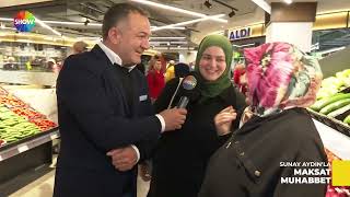 Sunay Aydın'la Maksat Muhabbet Erdemli Markt Essen