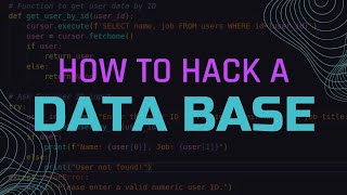 SQL injection | Learn hacking with python