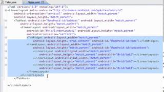 Android Application Development Tutorial 084 Tabs setup with TabHost