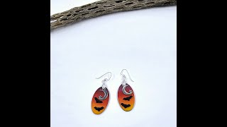 Polymer Clay "Easy Halloween Earrings.