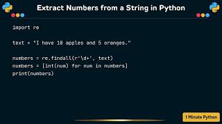 How to extract numbers from a string in Python