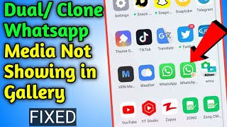 How To Fix Dual/ Clone Whatsapp Media Not Showing in Gallery 2022