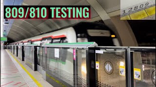 [EXCLUSIVE] SMRT Alstom MOVIA R151 (809/810) testing at Aljunied