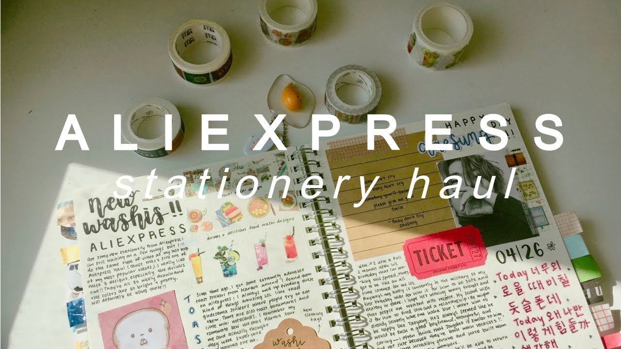 Aliexpress Stationery Haul Youtube