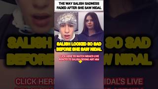 The WAY Salish Matter's sadness faded after she saw Nidal Wonder?😳🥺 #nalish #shorts #trending #video