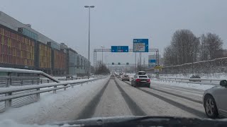 Drive Across Helsinki: Ring Road I End to End to Vuosaari Harbor