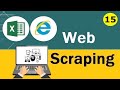 Web Scraping # 15 | Data Extraction from website | Excel VBA