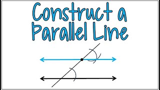 Using a Compass to Construct a Parallel Line