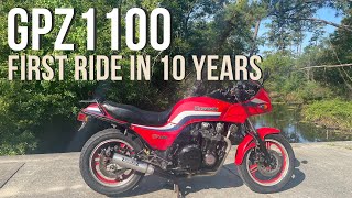 1983 Kawasaki GPZ1100 First Ride in 10 Years #gpz #gpz1100 #vintagemotorcycles