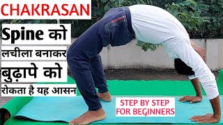 CHAKRASAN For beginners। Spine Flexibility, Activate Pancreas \u0026 Intestine. Make U Younger.