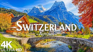 Switzerland 4K UHD Autumn Aerial Film • Stunning Footage, Scenic Relaxation Film with Calming Music