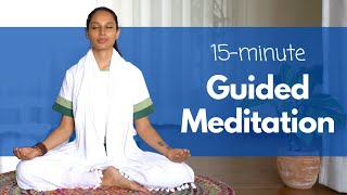 15-Minute Yoga Nidra for Peace and Relaxation  | योग निद्रा ध्यान | Guided Meditation @satvicyoga
