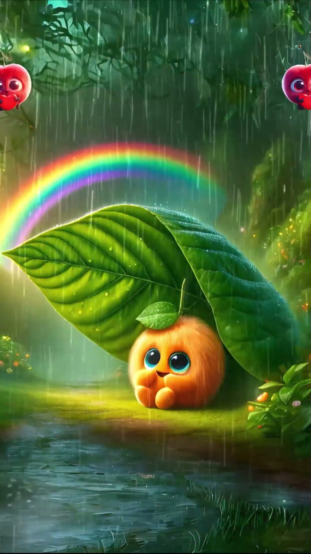  Fluffy Hideaway: A Rainy Day in the Enchanted Forest #minion #cartoons #cuteart #Shortfilm