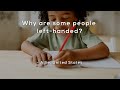 Why are some people left-handed?