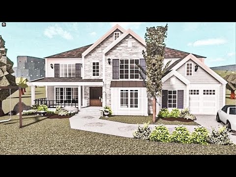 CHEAP Realistic Suburban House Bloxburg Speedbuild - YouTube