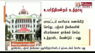 HC ordered TN Govt to count the Panchami lands \u0026 to report within 7 days | Polimer News