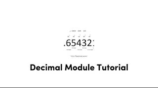 DECIMAL MODULE TUTORIAL USING PYTHON LANGUAGE