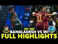 Bangladesh vs West Indies Full Highlights 1st ODI 2024 | BAN VS WI