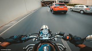 SOUNDS LIKE A HELICOPTER | ROYAL ENFIELD BULLET 350 WITH PEASHOOTER EXHAUST RAW SOUND [RAW ONBOARD]