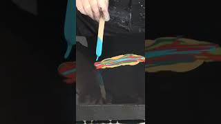 Little teaser for a Swipe with wow colors (Full Video 143) #fun#howto #art #diy #artist #shorts #wow