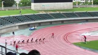 2019山口県中学通信陸上 2年女子100m予選2組