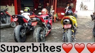 City ride with superbikes CBR600rr CBR 650f||motovlog ep 26||gabbarsujan||vlog