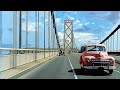 Driving in San Francisco 1940s in color [60fps, Remastered] w/sound design added