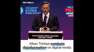 Altun states Türkiye's role in re-establishing press’ moral principles