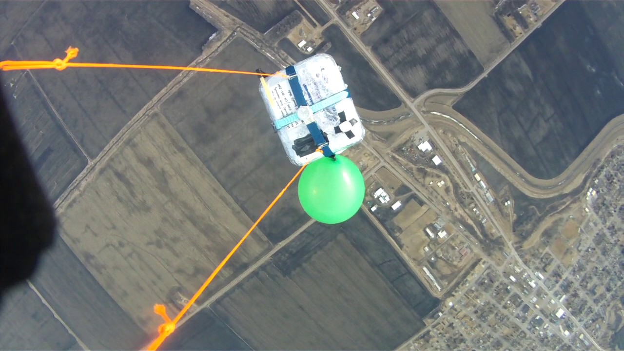 BSU And BMS High Altitude Balloon Flight Video In Space - YouTube