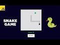 Build a Classic Snake Game with HTML CSS and JavaScript
