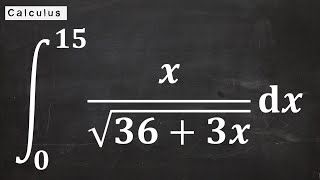 Definite Integral With U-Substitution