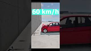 Volkswagen Polo Crash Test - BeamNG Drive #shorts  #beamngdrive #crashtest