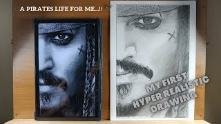 Jack Sparrow | Pirates of the Caribbean | Charcoal & Graphite Pencil Drawing | @JasonLegendaryArt